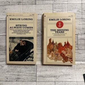 Set Of 2‎ Emilie Loring Paperback Books Spring Always Comes & The Shining Years